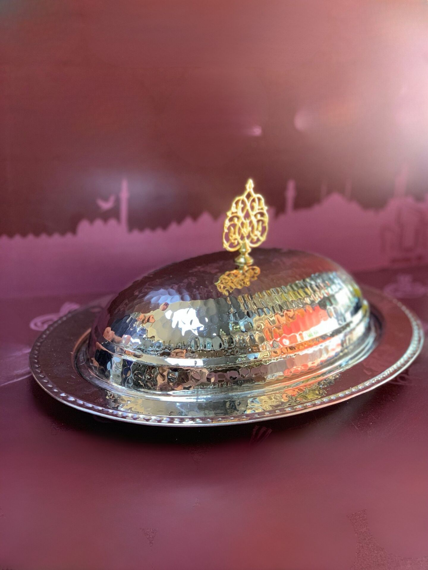 Oval Parlak Sunumluk